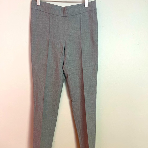 Gunex Dress Pants Gray Tapered Leg Virgin Wool Blend Side Zip Size 6 - Picture 1 of 6